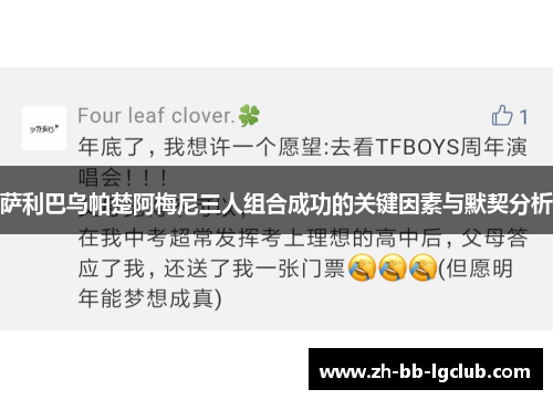 萨利巴乌帕楚阿梅尼三人组合成功的关键因素与默契分析